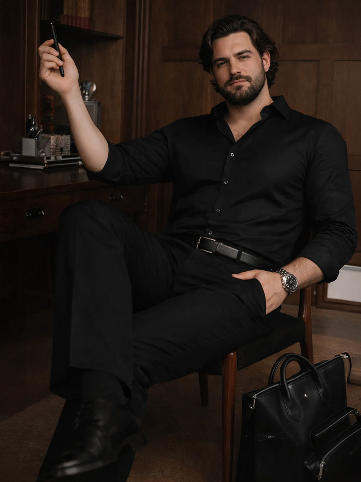 PLUS SIZE MEN SOLID SHIRT| XL-7XL