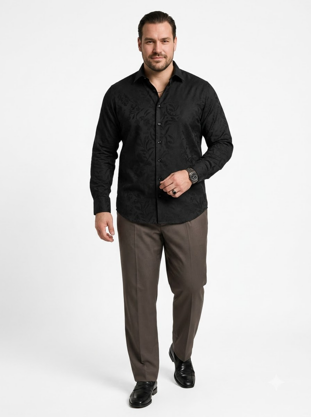 PLUS SIZE JACQURD SHIRT FOR MEN | XL-7XL