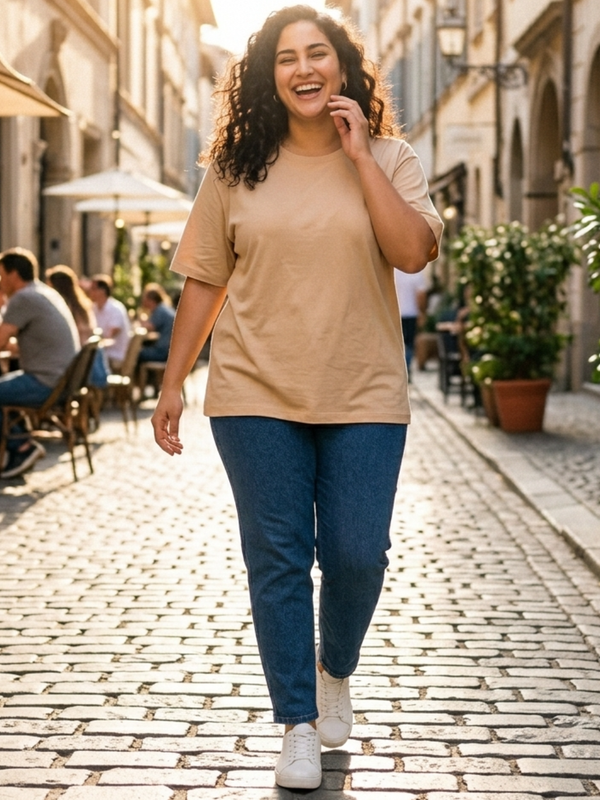 BIG HELLO - THE PLUS LIFE-Womens T-Shirt - Essential