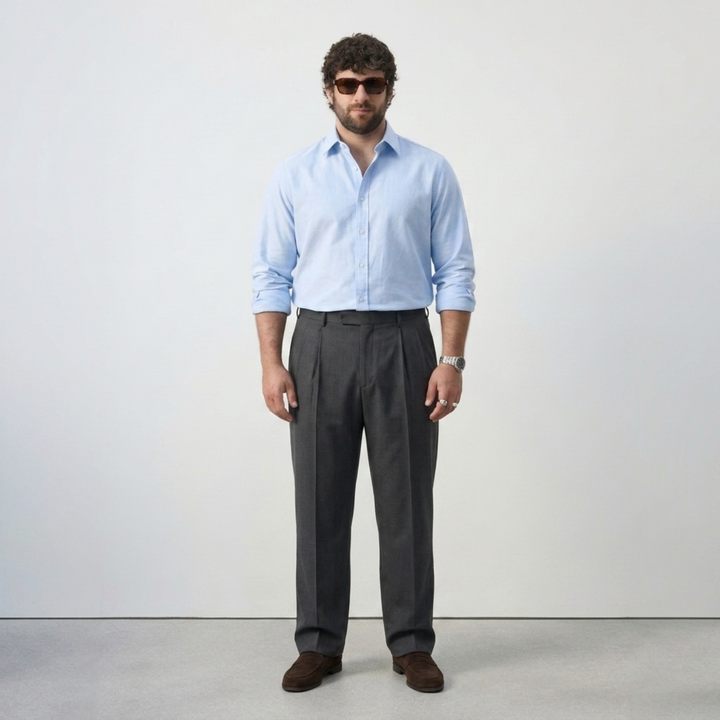 PLUS SIZE MEN’S SOLID SHIRT | XL-7XL