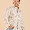 Plus Size Tropic Whisper Print Breezy Shirt | XL-7XL
