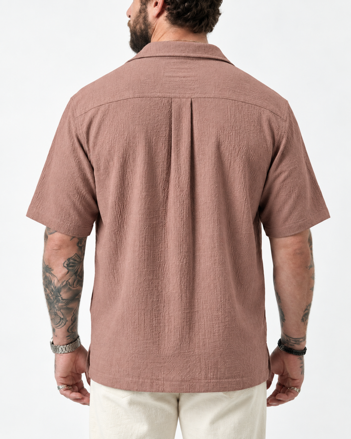 PLUS SIZE RESORT JACQUARD SHIRT FOR MEN | XL-7XL