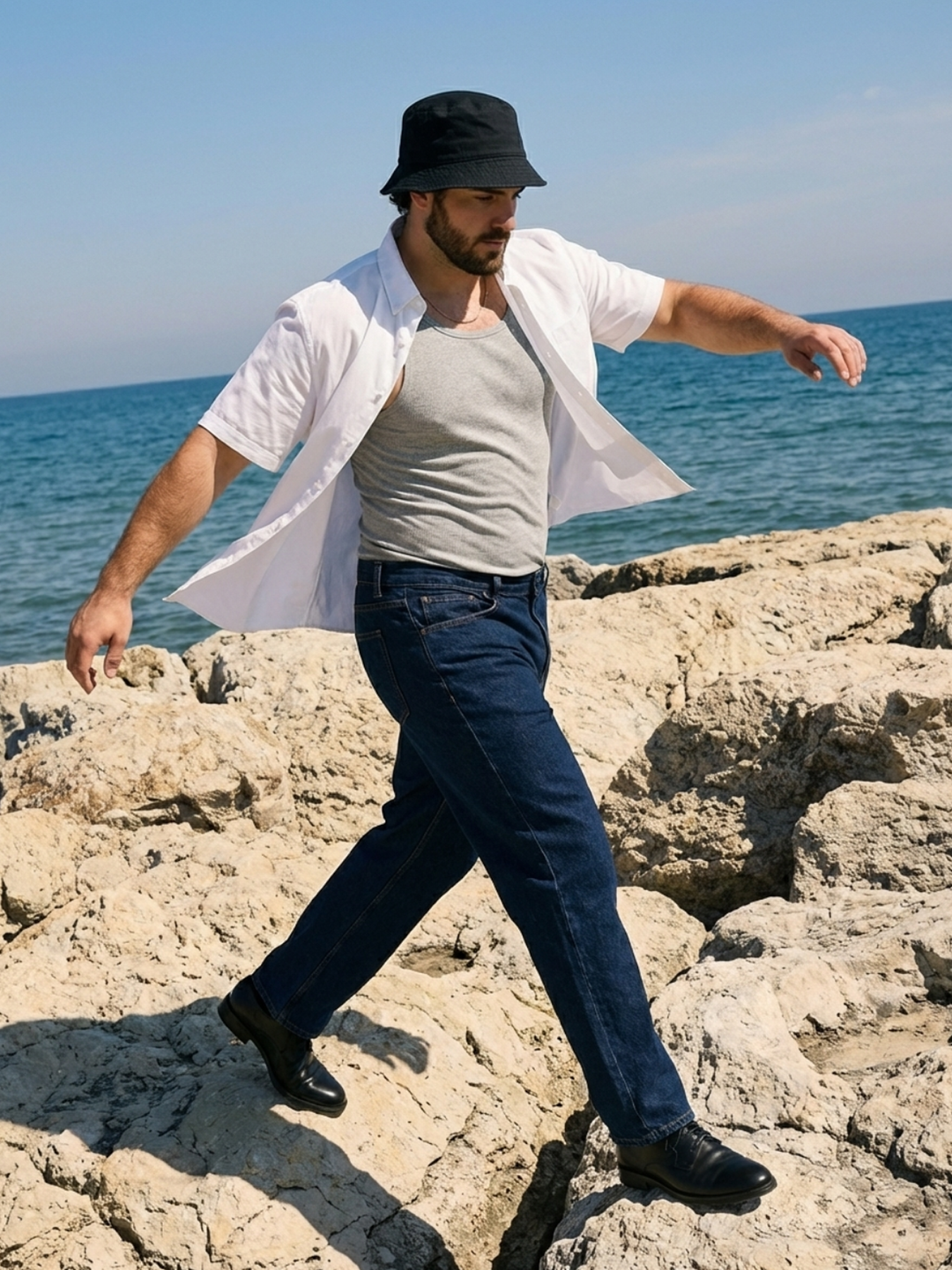 BIG HELLO - THE PLUS LIFE-Men Holiday Shirts