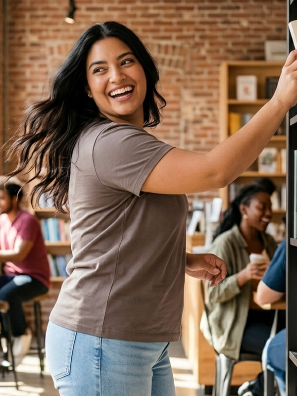 BIG HELLO - THE PLUS LIFE-Womens T-Shirt - Essential