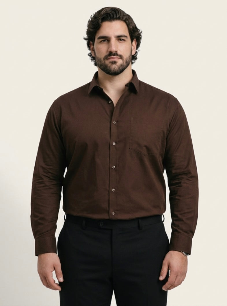 PLUS SIZE MEN SOLID SHIRT| XL-7XL