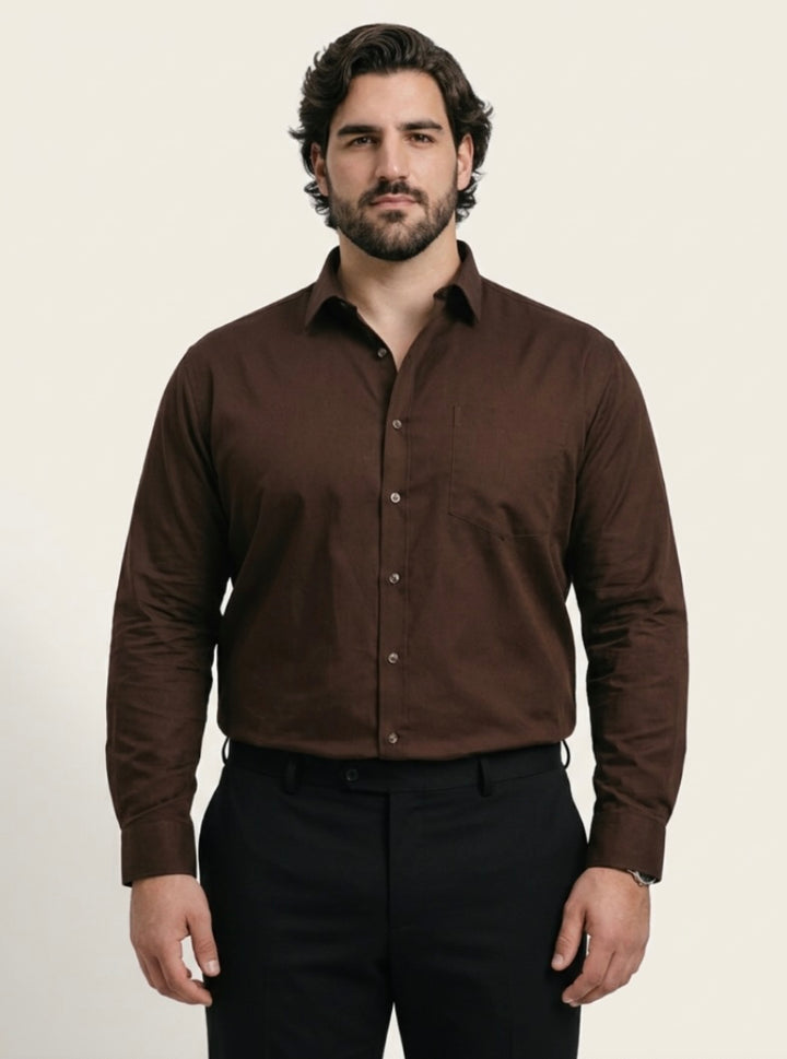 PLUS SIZE MEN SOLID SHIRT| XL-7XL