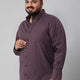 Plus Size Self-Dobby Egyptian Giza Check Shirt | XL-7XL