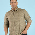 Plus Size Floral Linear Duality Elegance Breezy Shirt | XL-7XL