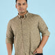 Plus Size Floral Linear Duality Elegance Breezy Shirt | XL-7XL