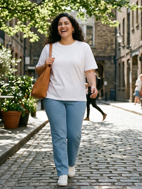 BIG HELLO - THE PLUS LIFE-Womens T-Shirt - Essential