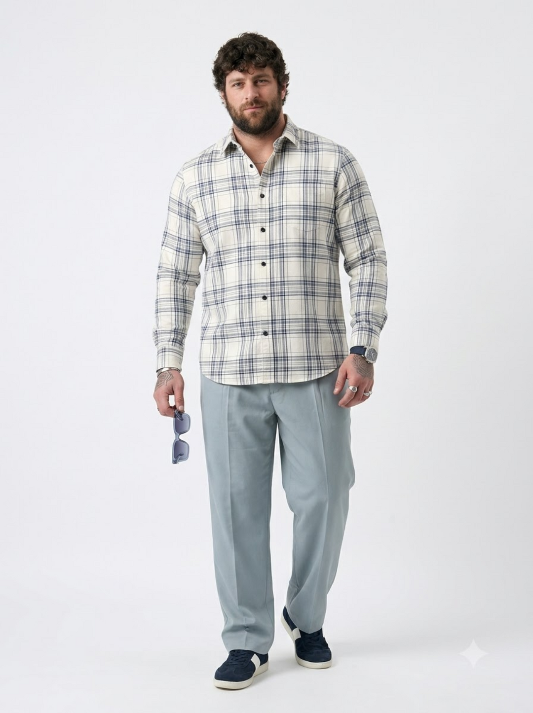 PLUS SIZE CHECK SHIRT FOR MEN | XL-7XL