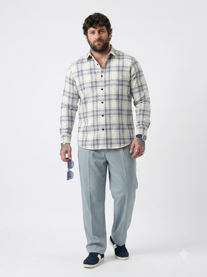 PLUS SIZE CHECK SHIRT FOR MEN | XL-7XL