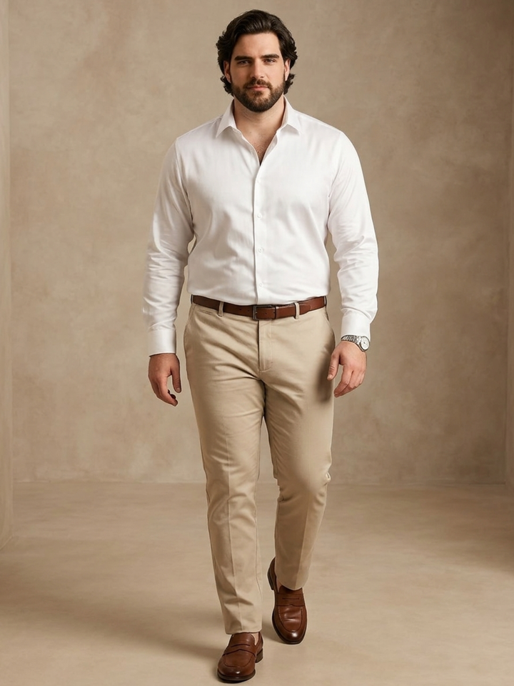 PLUS SIZE MEN SOLID SHIRT| XL-7XL
