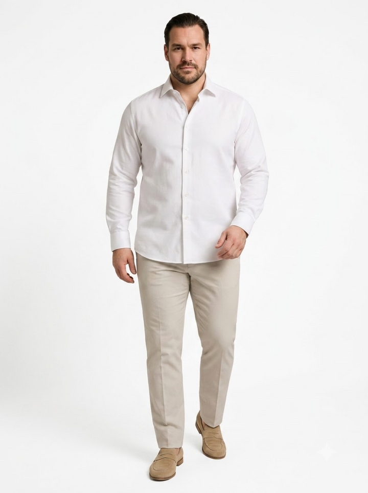 PLUS SIZE SOLID SHIRT FOR MEN | XL-7XL