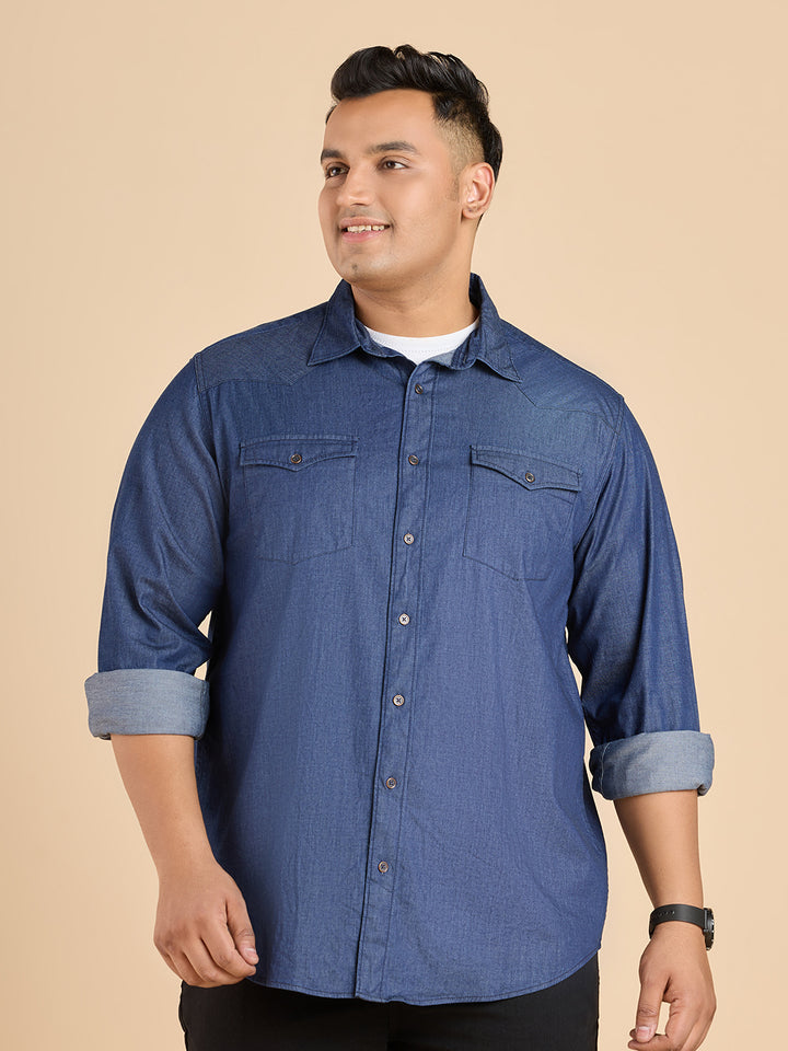 Summer Sky Lightwash Denim Shirt