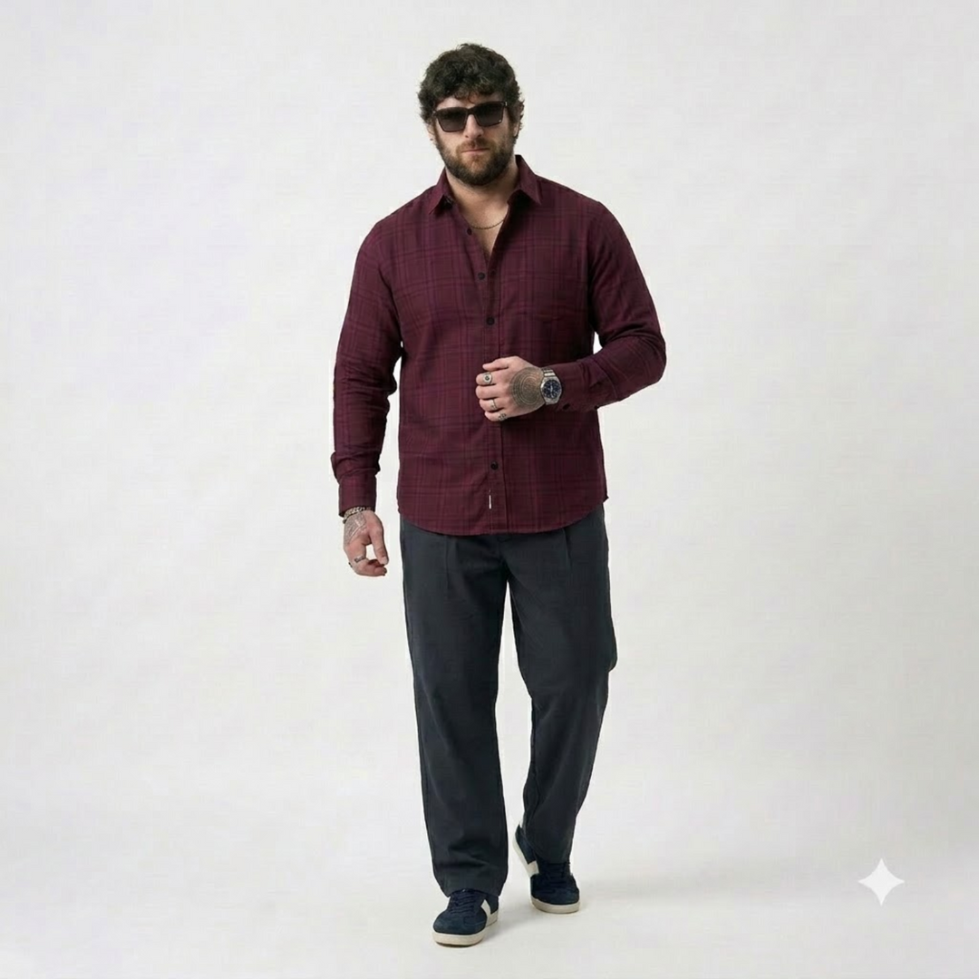 PLUS SIZE CHECK SHIRT FOR MEN | XL-7XL