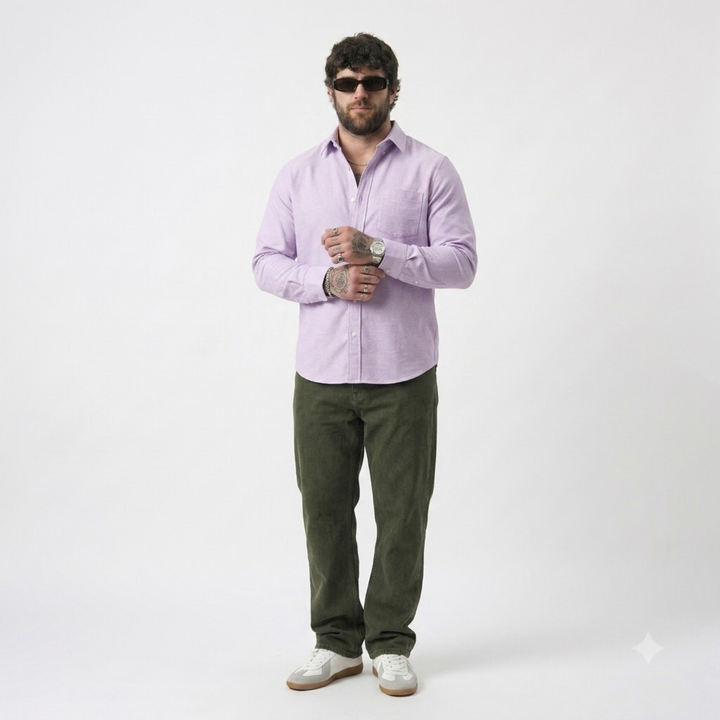 PLUS SIZE SOLID SHIRTS FOR MEN | XL-7XL