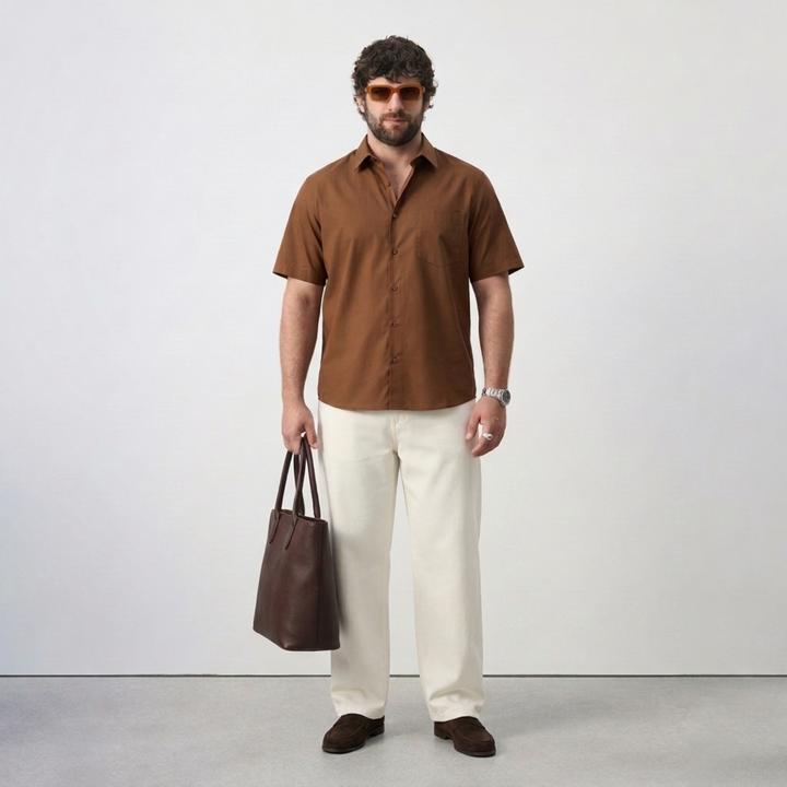 PLUS SIZE MEN’S SOLID SHIRT | XL-7XL