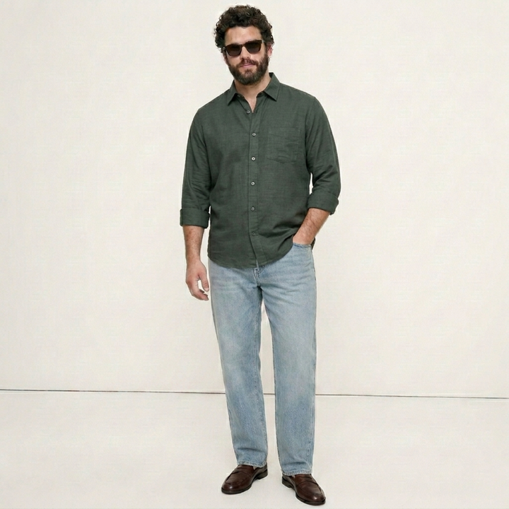 PLUS SIZE MEN’S SOLID SHIRT | XL-7XL