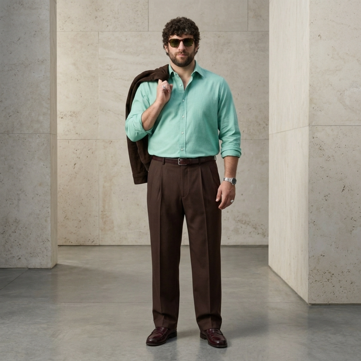 PLUS SIZE MEN’S SOLID OXFORD SHIRT | XL-7XL