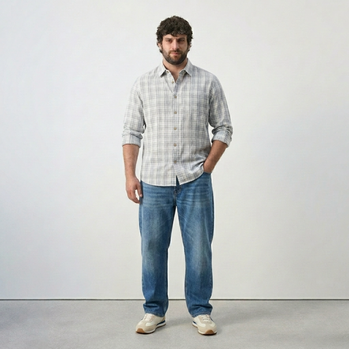 PLUS SIZE MEN CHECK SHIRT| XL-7XL