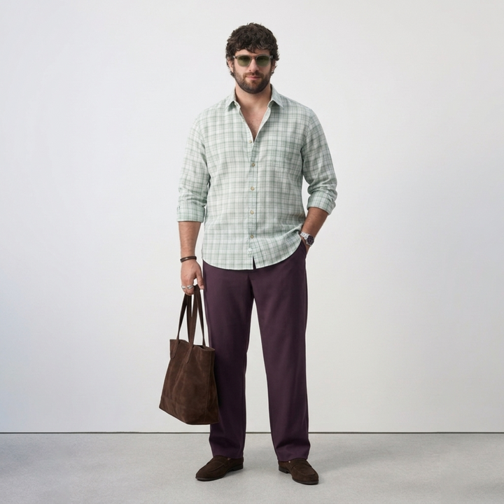 PLUS SIZE MEN’S CHECK SHIRT | XL-7XL