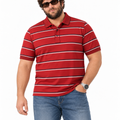 PLUS SIZE MEN STRIPER POLO | XL-7XL
