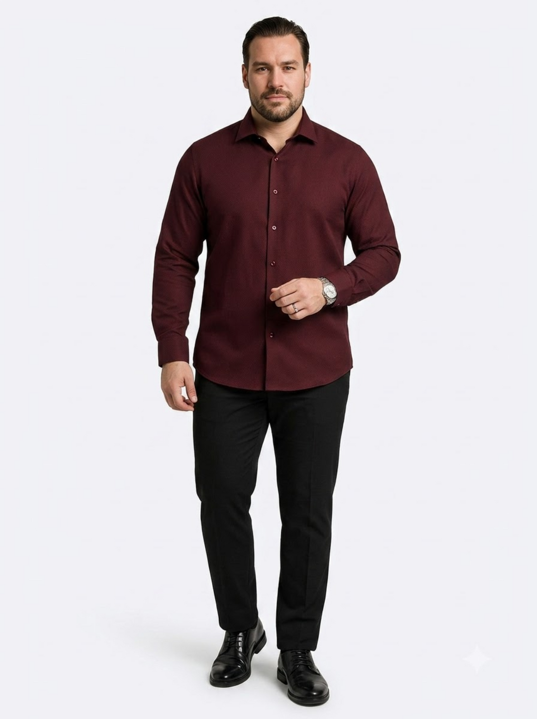 PLUS SIZE SOLID SHIRT FOR MEN | XL-7XL