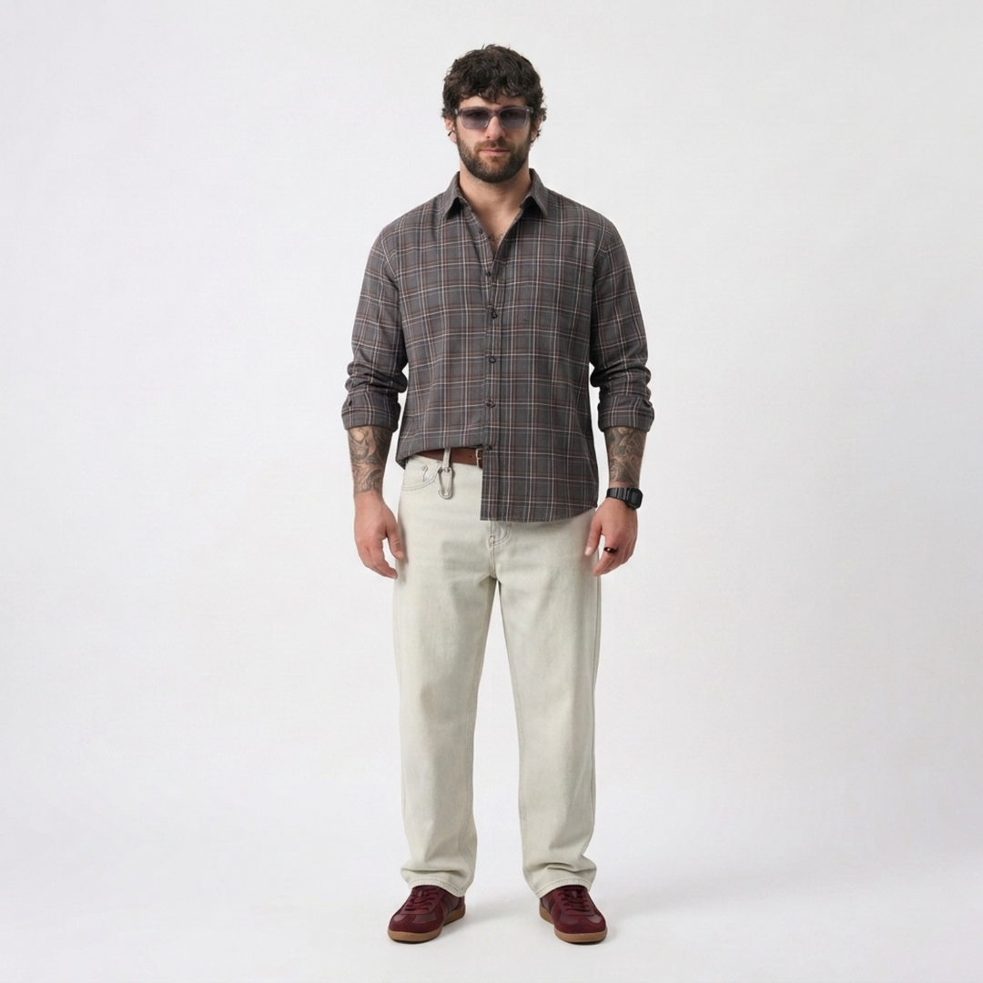 PLUS SIZE MEN’S CHECK SHIRT | XL-7XL