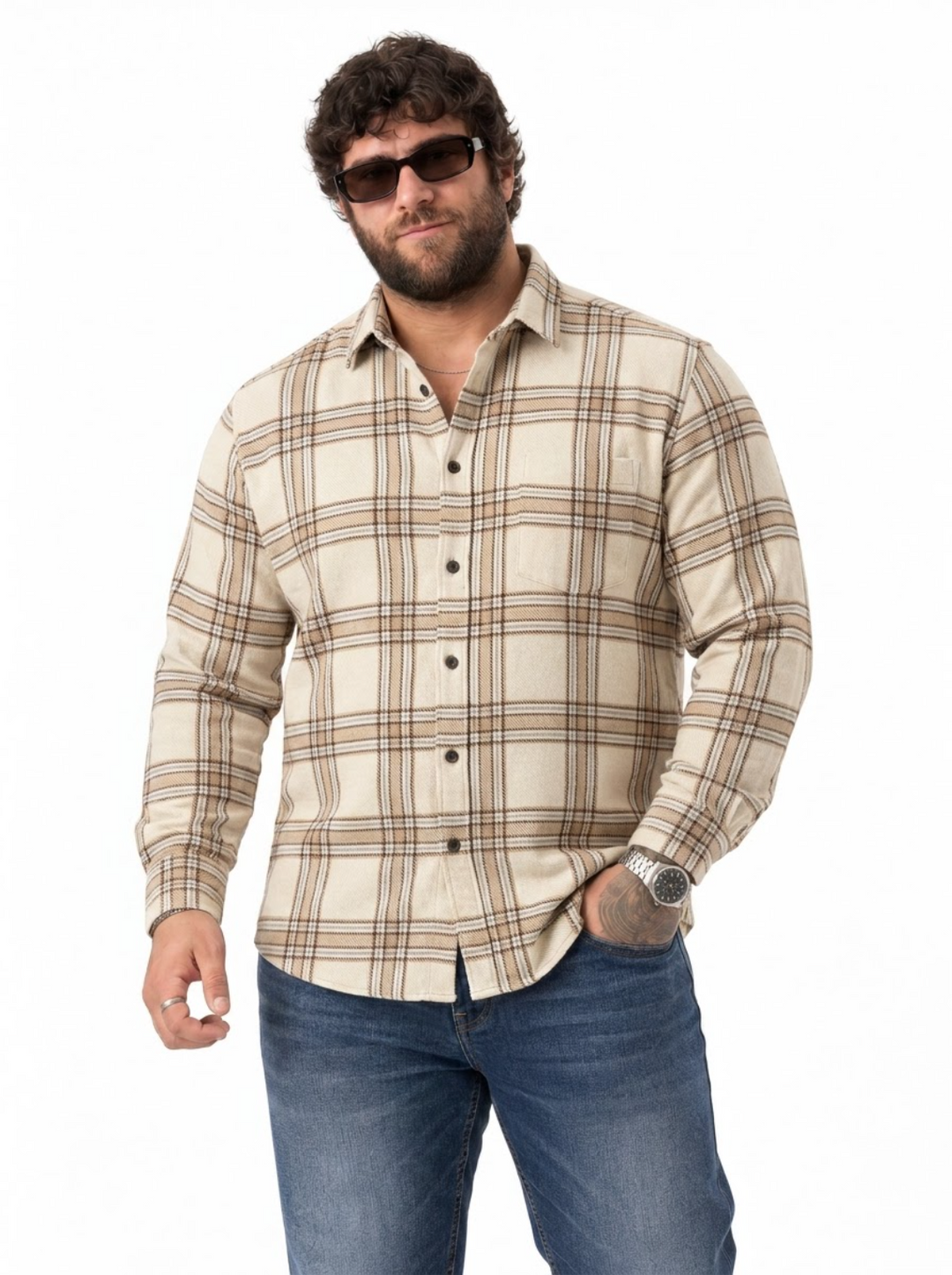 PLUS SIZE CHECK SHIRT FOR MEN | XL-7XL
