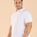 Plus Size Premium Ditsy Geo Printed Stretch Polo T-Shirt | XL-7XL