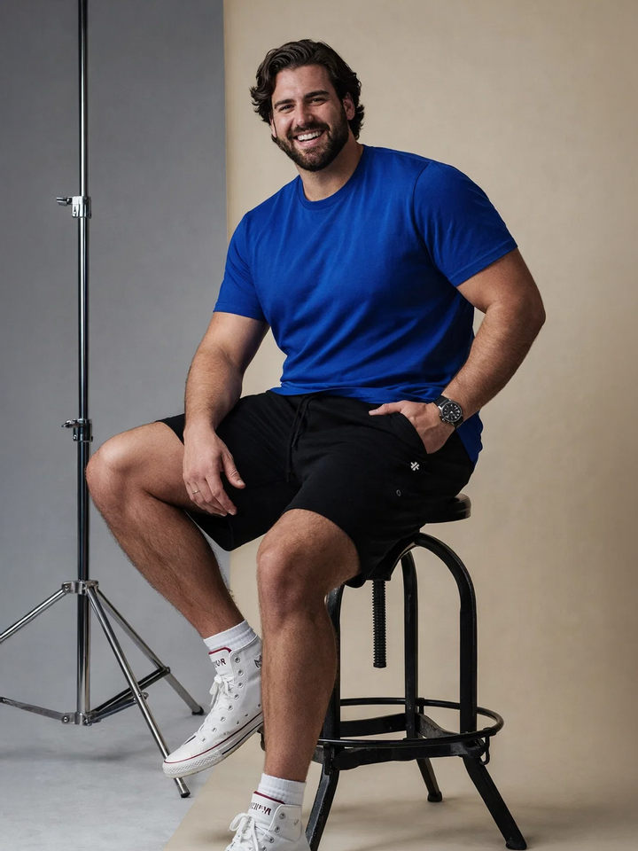 PLUS SIZE MEN KNIT LOUNEG SHORT | XL-7XL