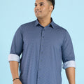 Plus Size Urban Geo Print Knit Shirt | XL-7XL