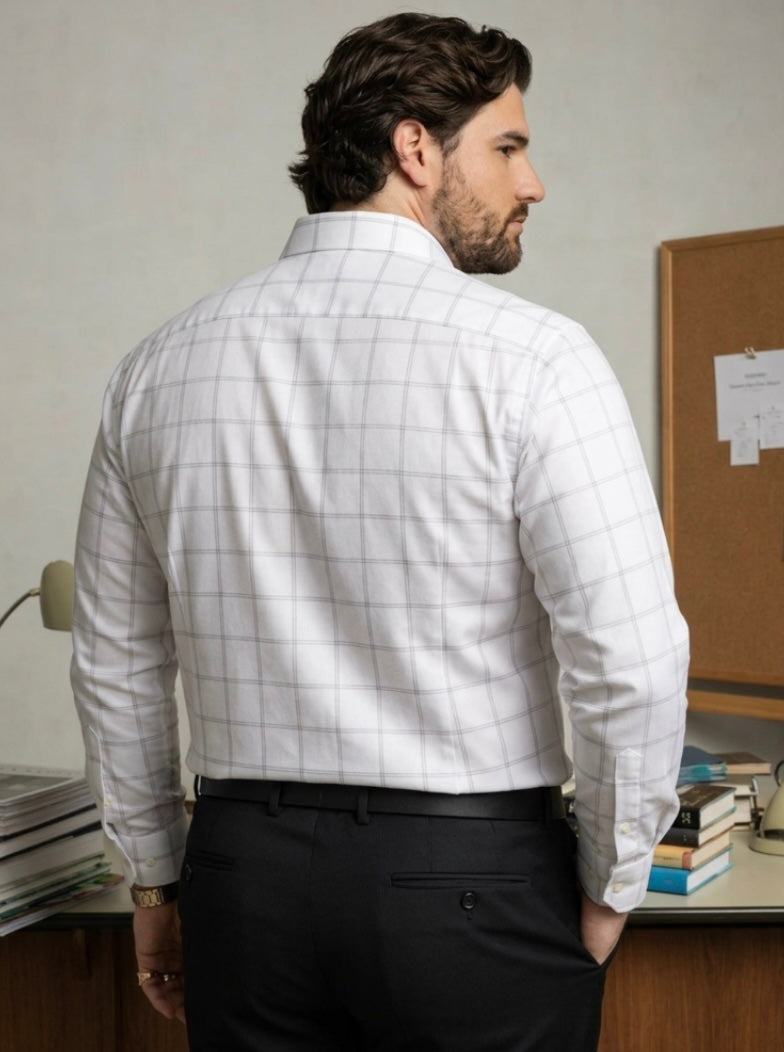 PLUS SIZE MEN CHECK SHIRT| XL-7XL