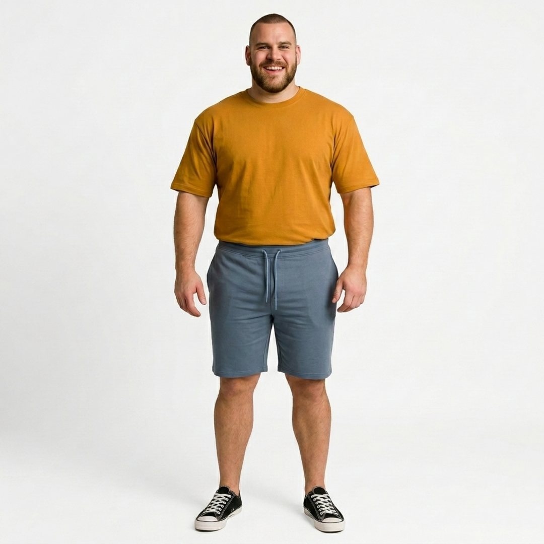 PLUS SIZE MEN KNIT LOUNGE SHORT | XL-7XL
