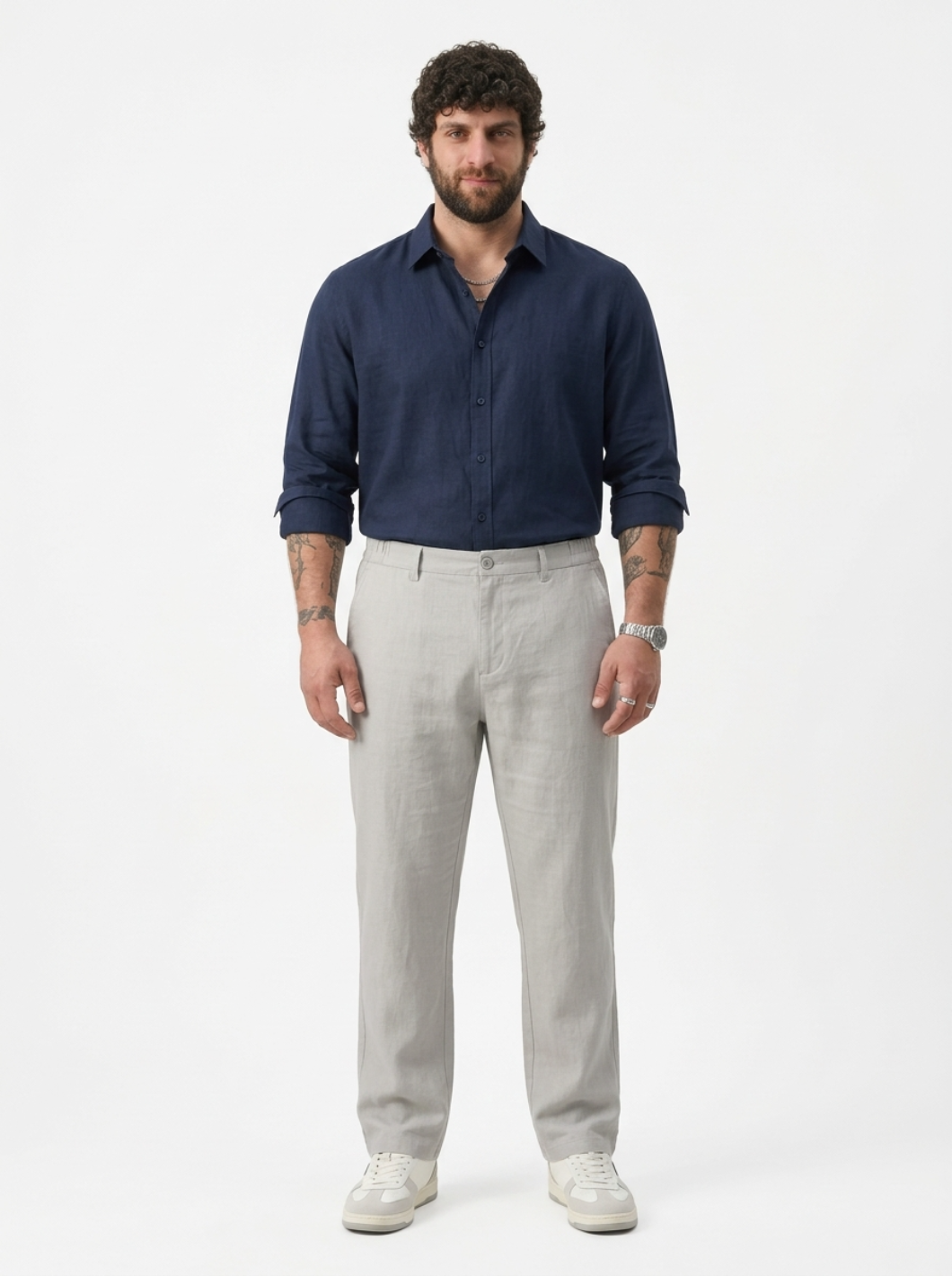 PLUS SIZE MEN’S LINEN PULLON PANT | XL-7XL