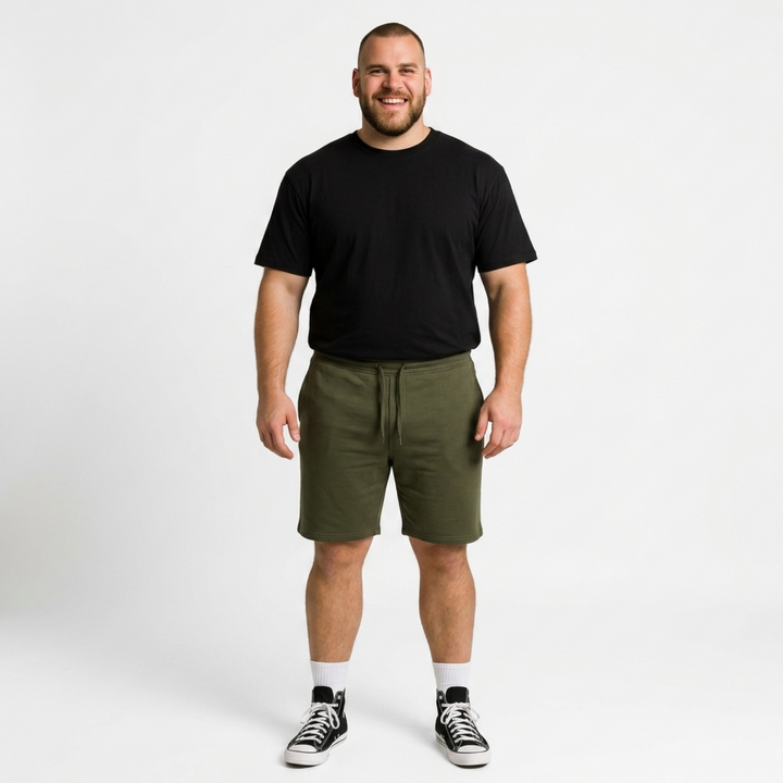 PLUS SIZE MEN KNIT LOUNGE SHORT | XL-7XL
