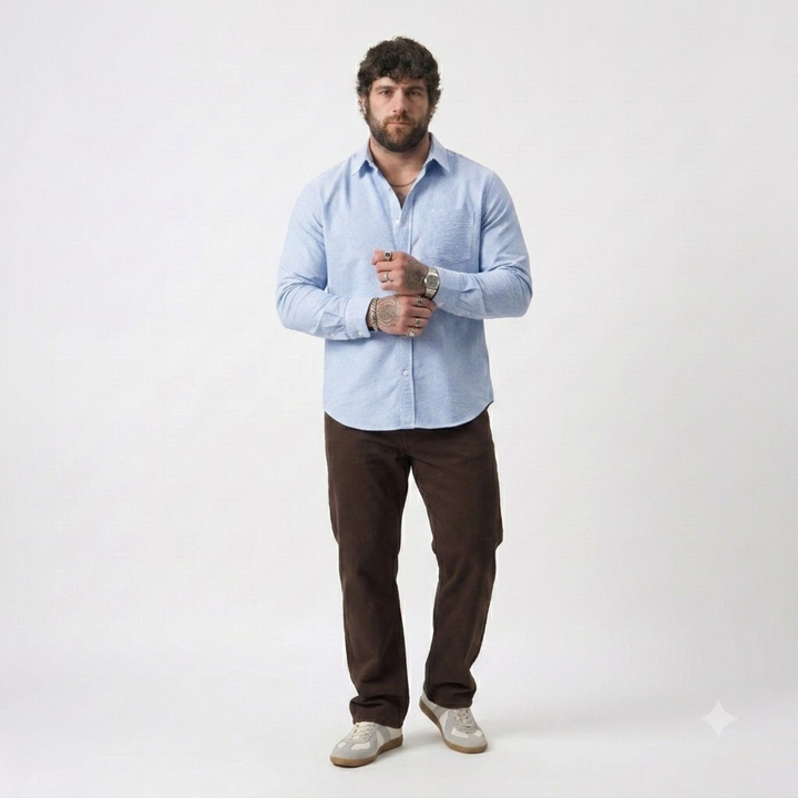PLUS SIZE SOLID SHIRT FOR MEN | XL-7XL