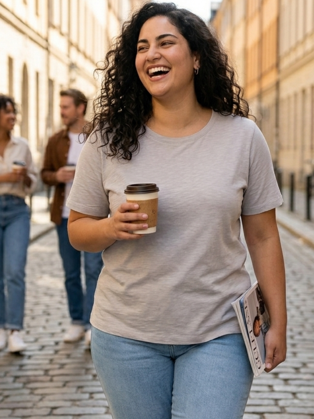 BIG HELLO - THE PLUS LIFE-Womens T-Shirt - Essential