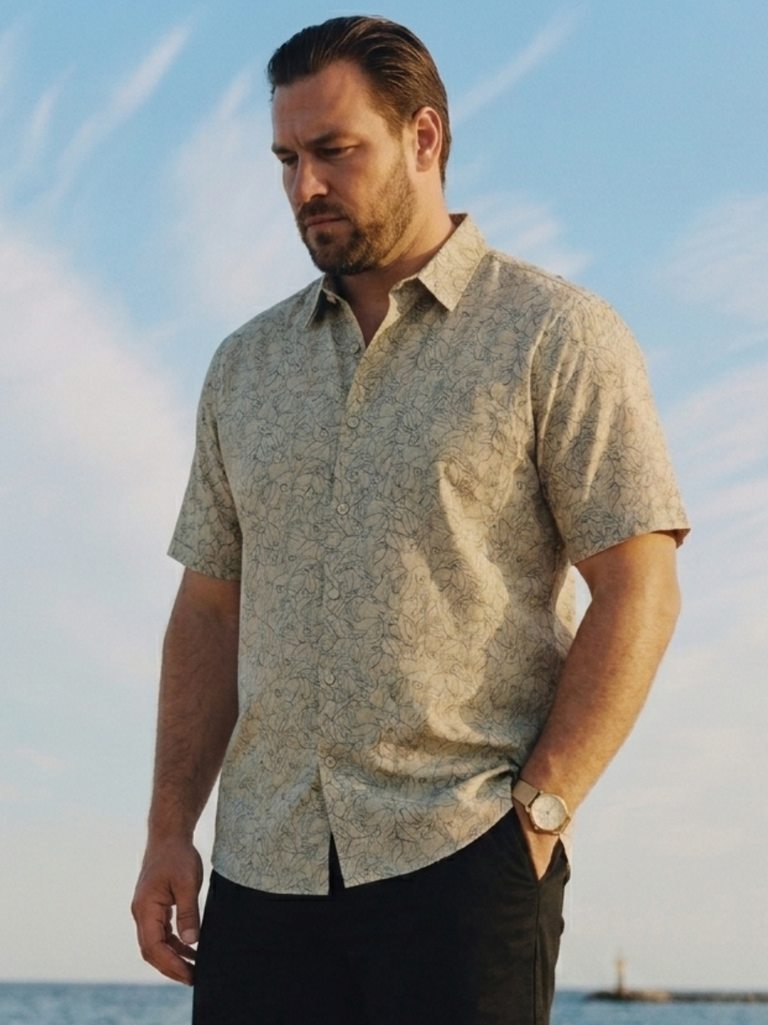 PLUS SIZE PRINTED SHIRT FOR MEN | XL-7XL