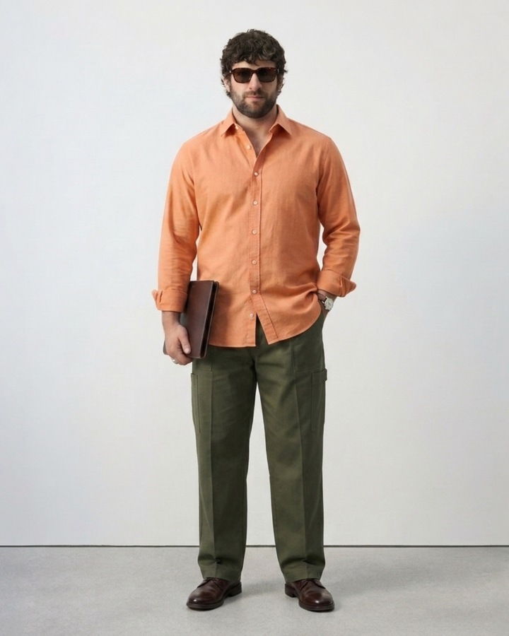 PLUS SIZE MEN’S SOLID OXFORD SHIRT | XL-7XL