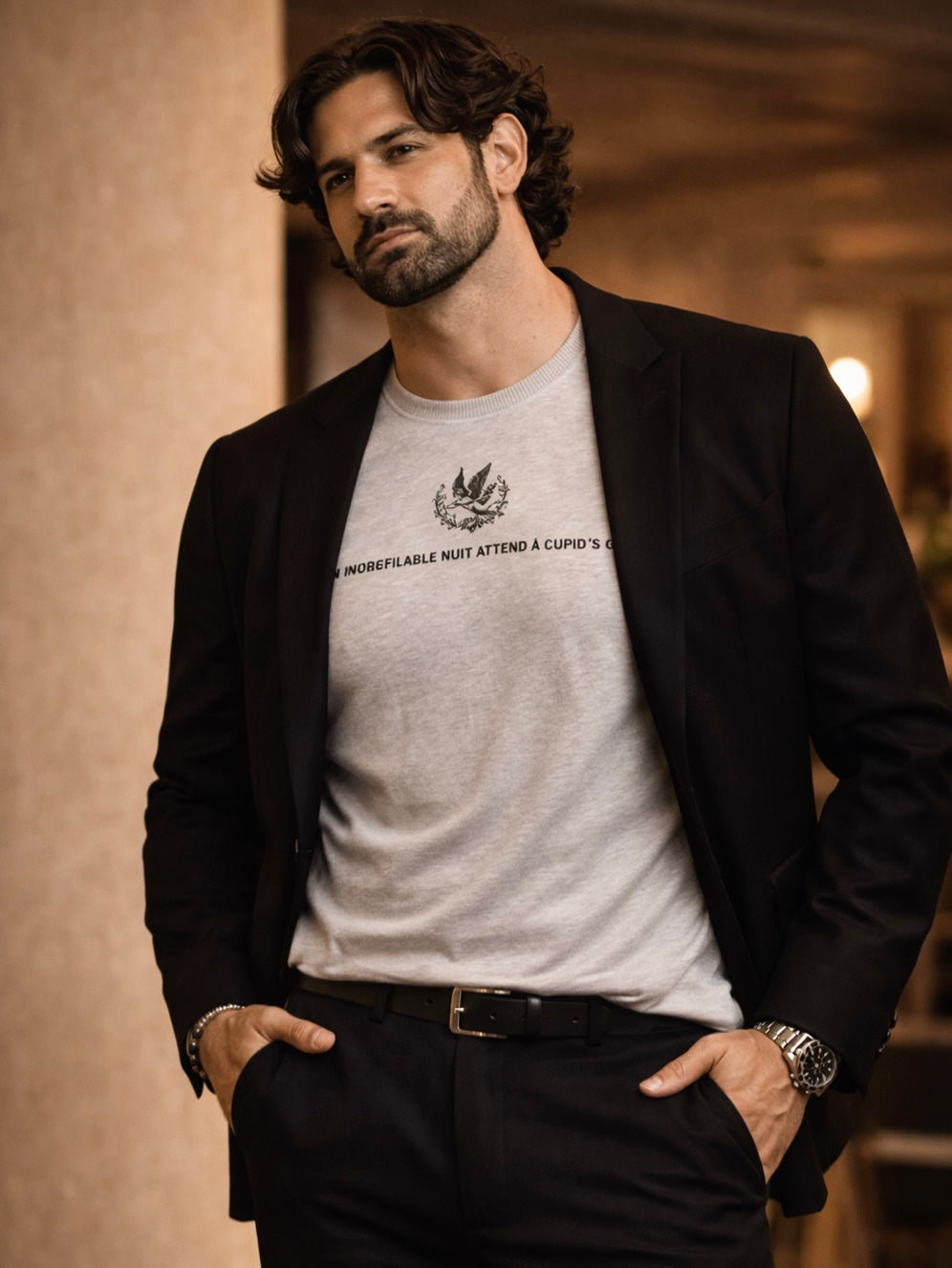 PLUS SIZE MEN STRUCTURED GRAPHIC TEES | XL-7XL