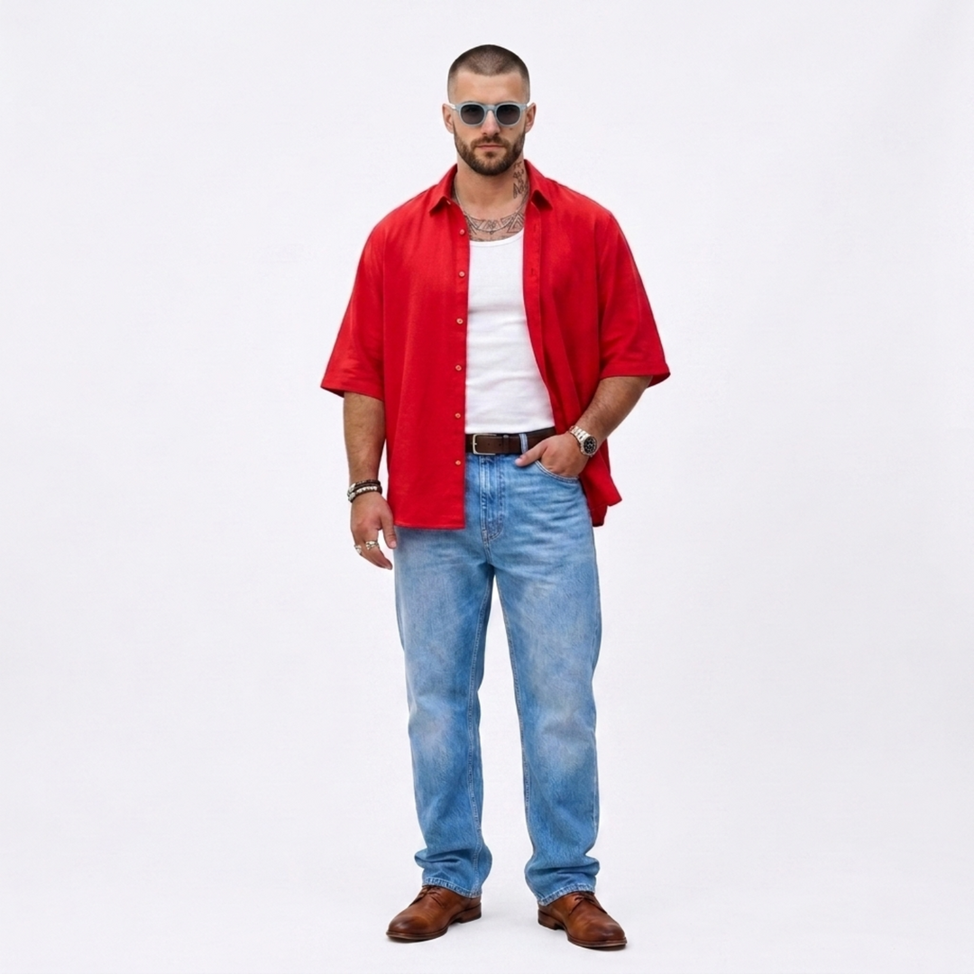 PLUS SIZE MEN’S SOLID SHIRT | XL-7XL