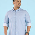 Plus SizeUrban Geo Print Knit Shirt | XL-7XL