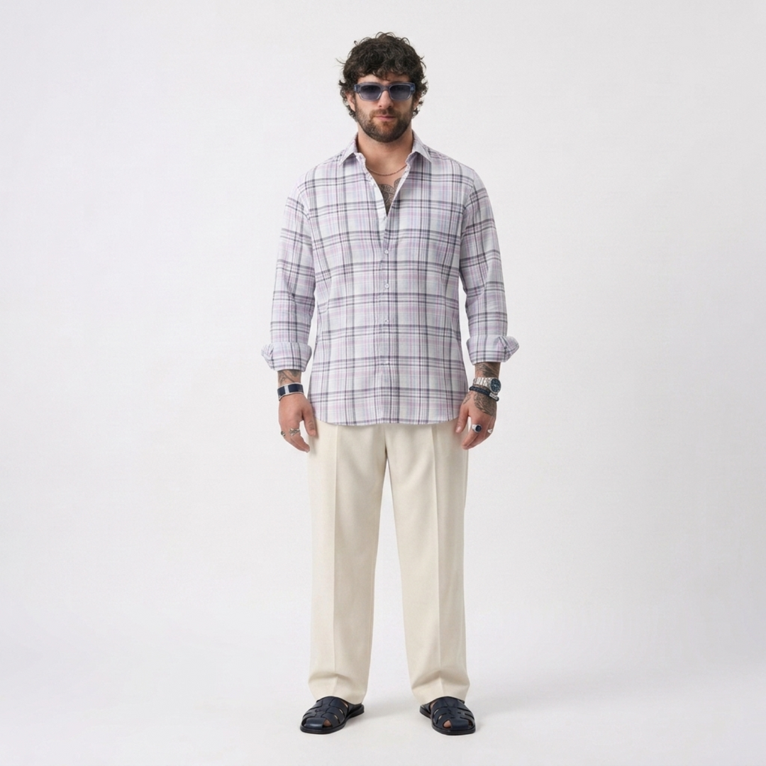 PLUS SIZE MEN’S CHECK SHIRT | XL-7XL