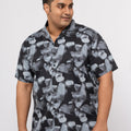 Plus size Resort Collar Satin Club Party Shirt For Men | XL-7XL