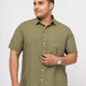 Plus size Soft Cotton Lounge Half Sleeve Shirt For Men | XL-7XL