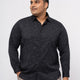 Plus size Printed Stretch Satin Party Shirt For Men | XL-7XL