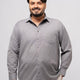 Plus size Solid Structure Cotton Smart Casual Shirt For Men | XL-7XL