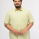 Plus size Solid Breezy Cotton Half Sleeve Shirt For Men | XL-7XL